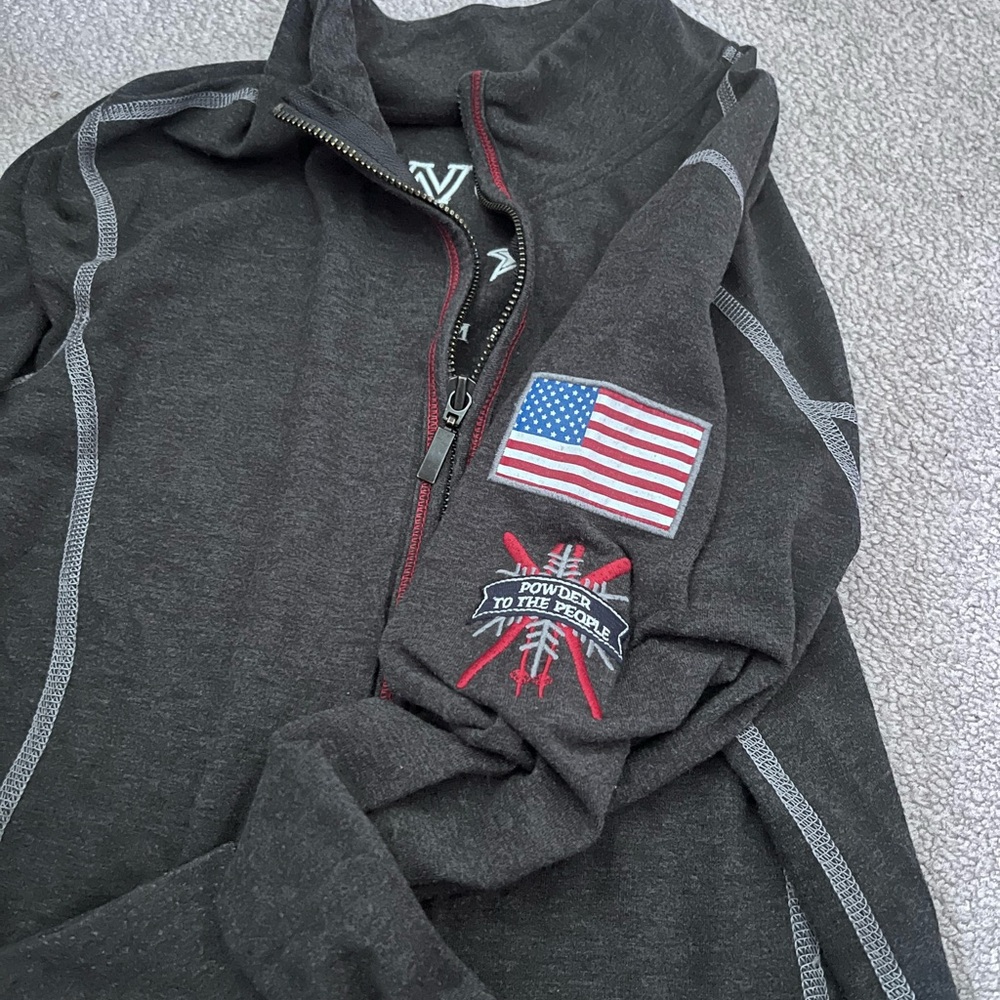 Alp N Rock Gray -Zip Sweater - Picture 4 of 4
